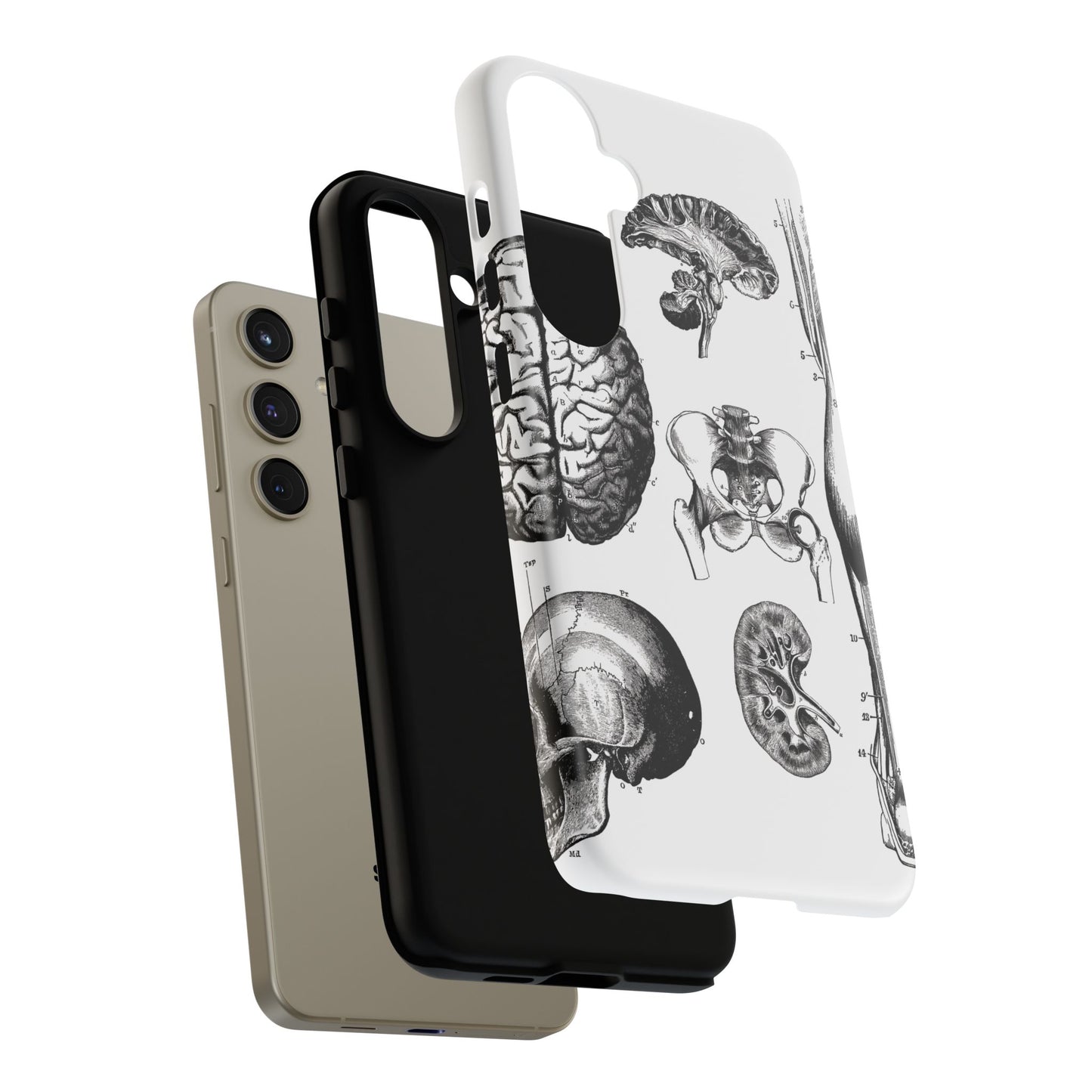 Vintage Anatomy Phone Case - Medical Sketch Design - Custom iPhone, Samsung & Pixel Cover - Science Gift - Doctor Aesthetic - Anatomy case