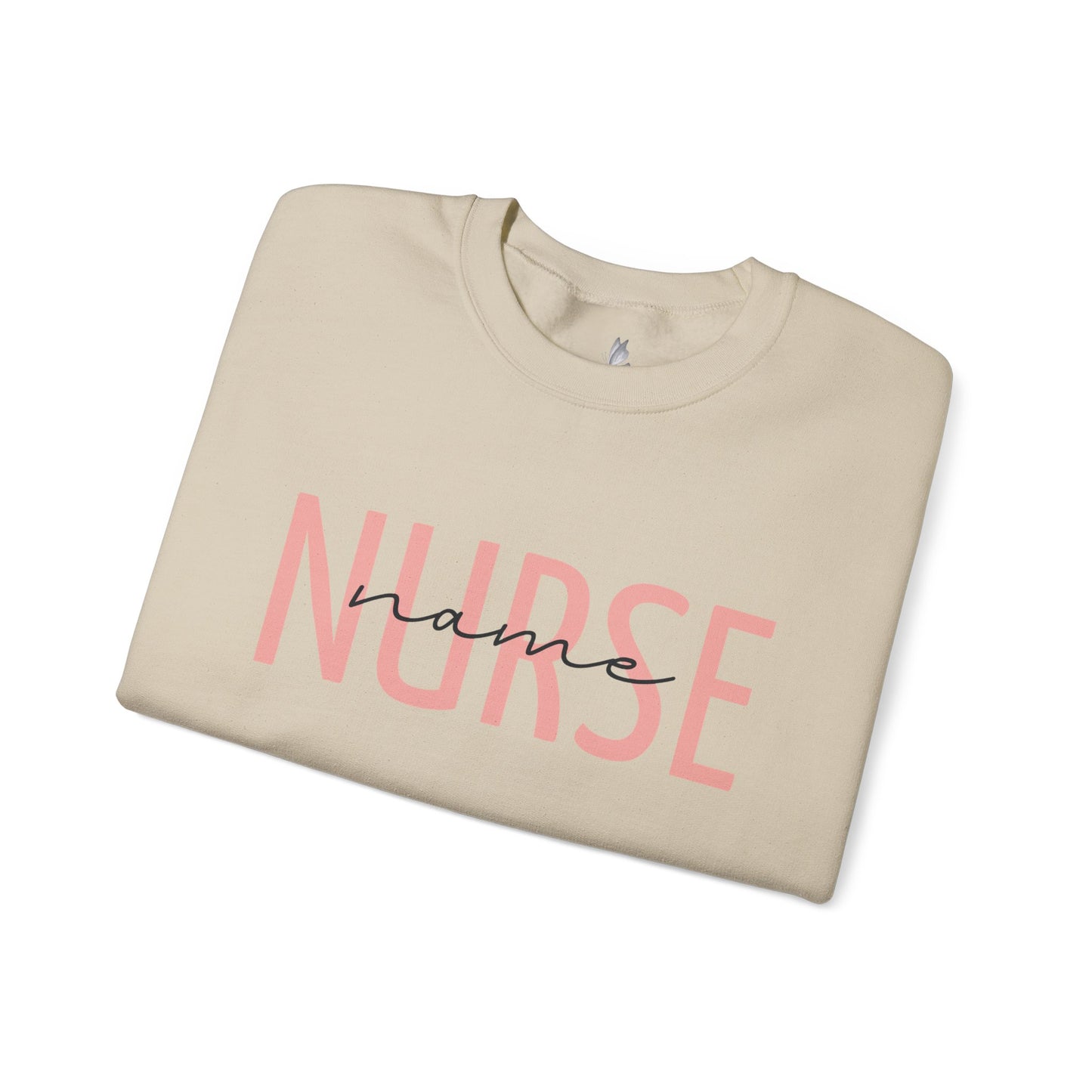 Personalized Nurse Crewneck Sweatshirt, Comfort for Healthcare Workers, Gift for Nurses, Cozy Workwear, Medical Appreciation