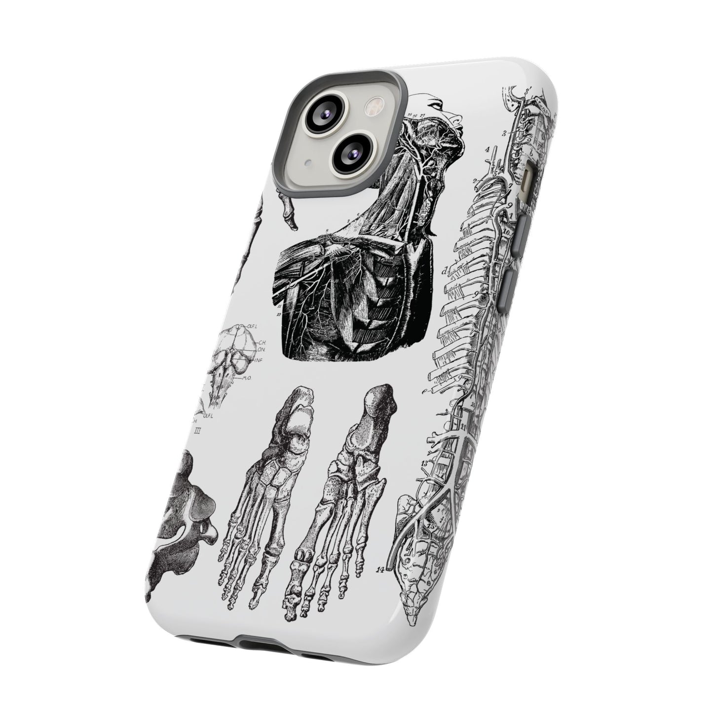 Vintage Anatomy Phone Case - Medical Illustration Design - Custom iPhone, Samsung & Pixel Cover - Science Gift - Doctor Aesthetic - Anatomy