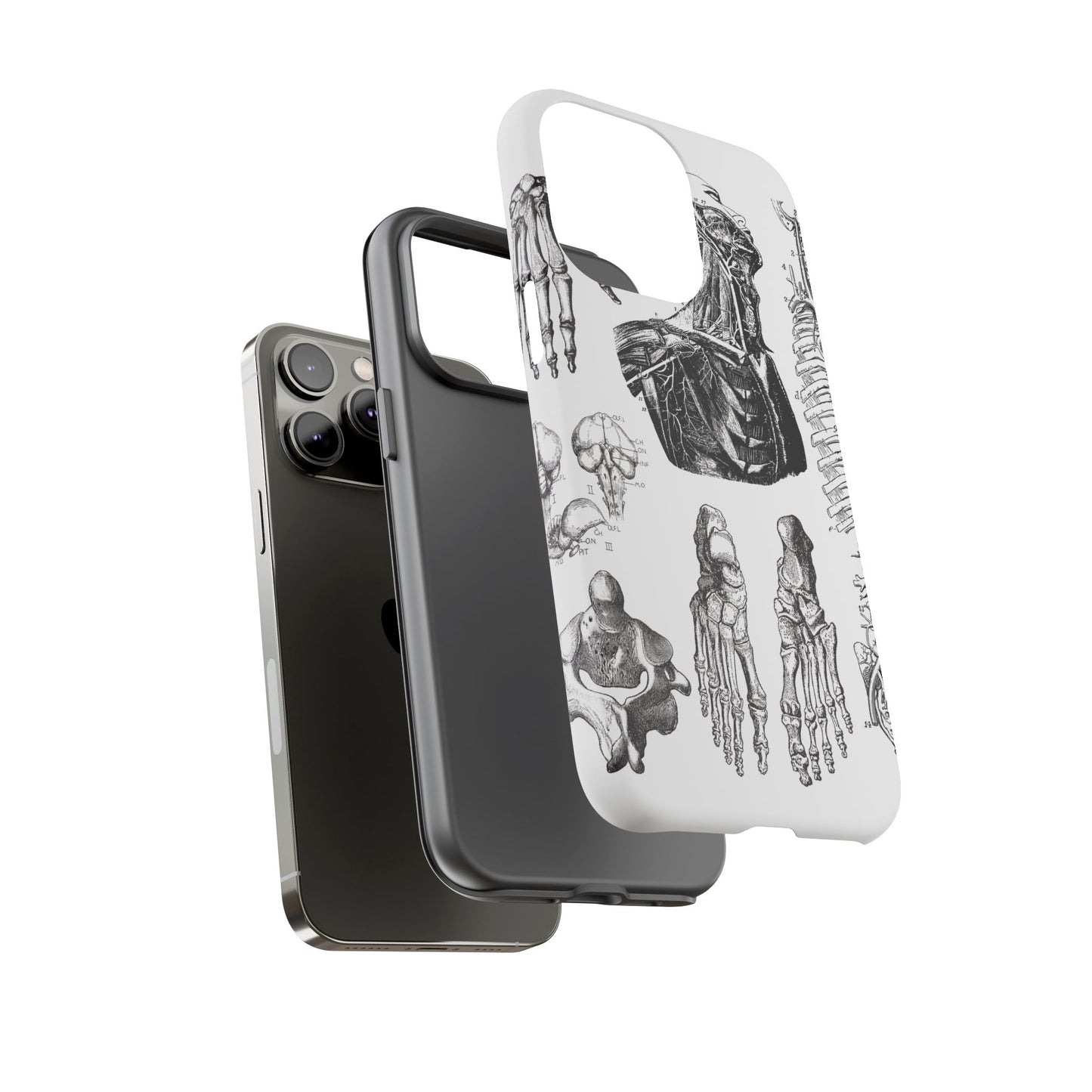 Vintage Anatomy Phone Case - Medical Illustration Design - Custom iPhone, Samsung & Pixel Cover - Science Gift - Doctor Aesthetic - Anatomy