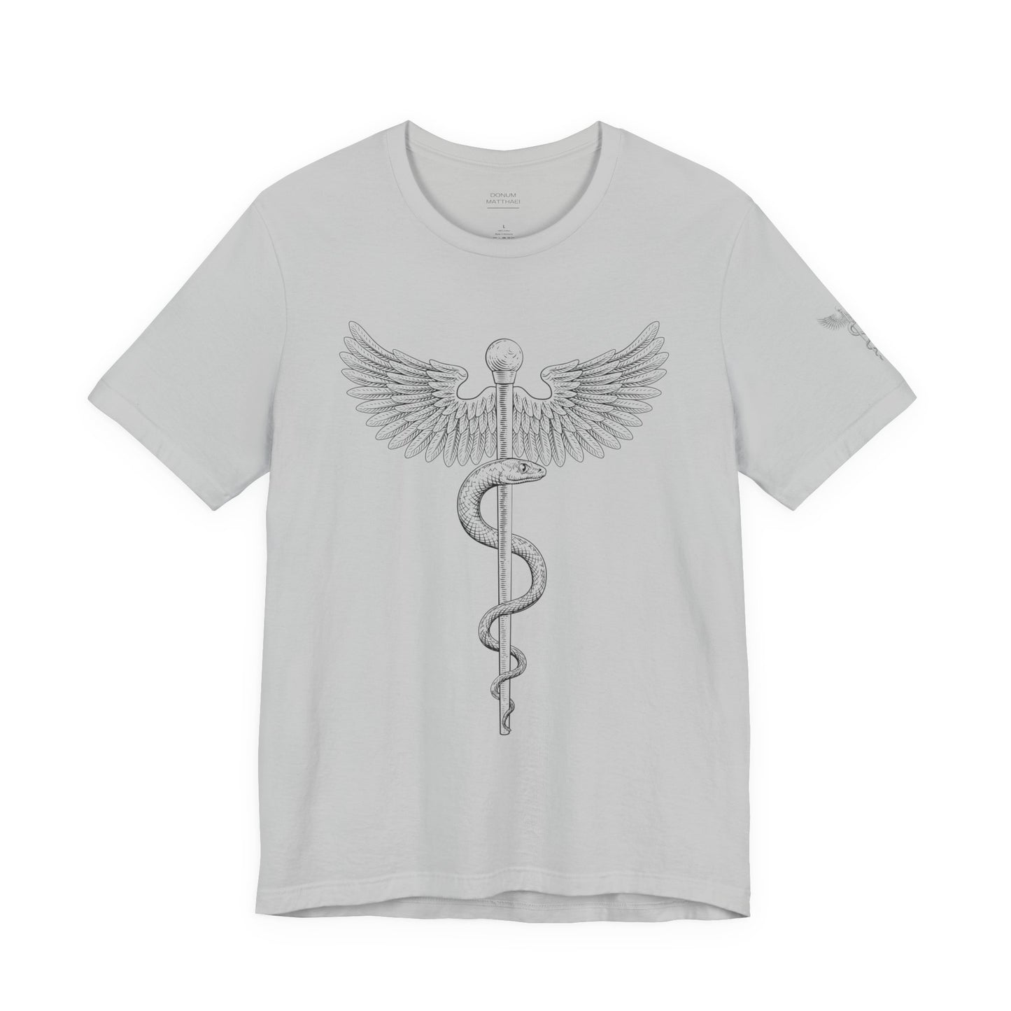 Caduceus Symbol Shirt, Minimalist Medical Tee for Doctors and Nurses, Healthcare Uniform Top, Med Student Gift Idea, RN Apparel