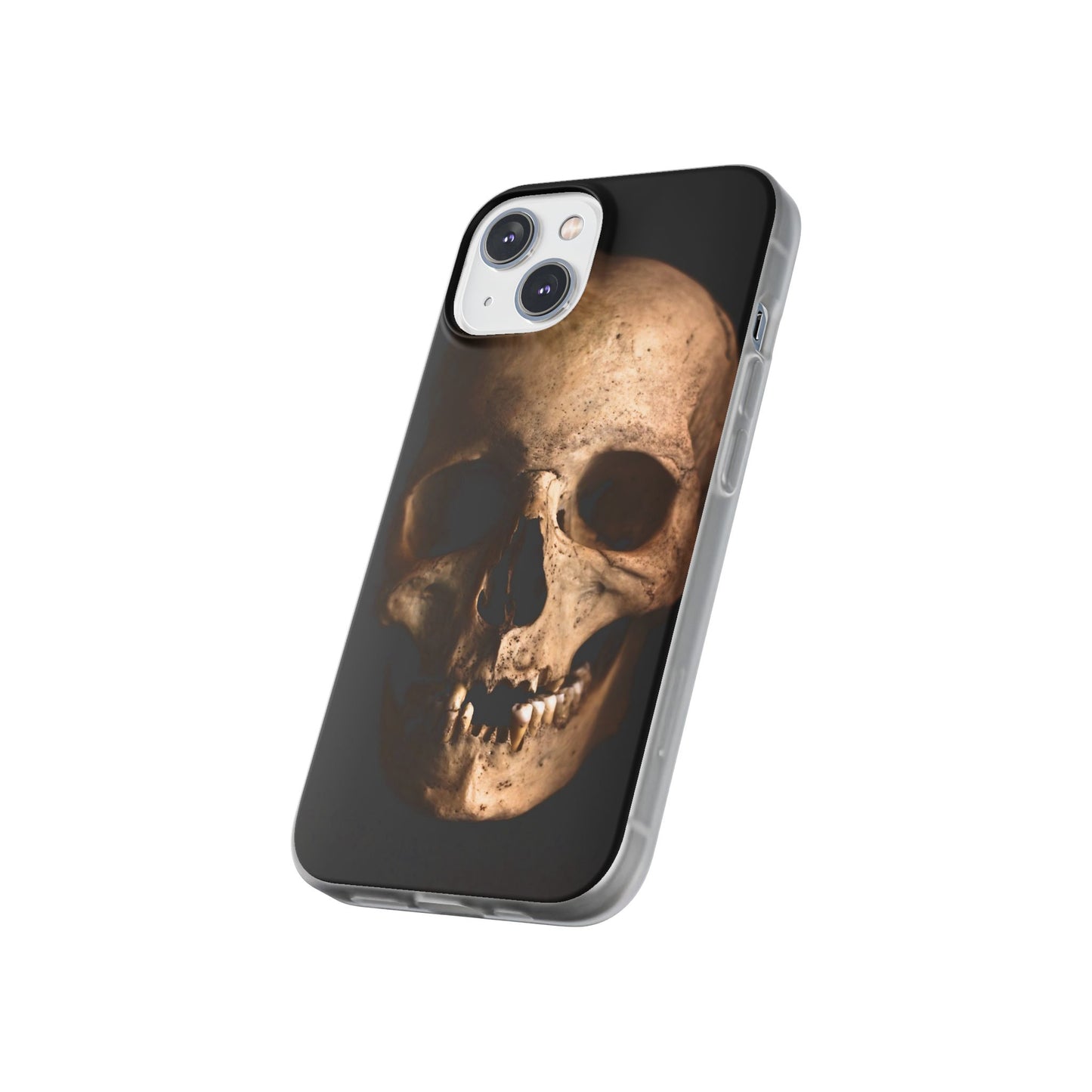 Silicone Phone Case - Realistic Human Skull Design