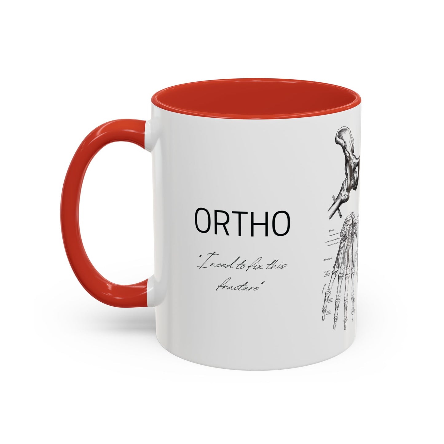 Orthopedic Surgery Mug, Bone Anatomy Coffee Cup, Orthopedist Gift Idea, Medical Anatomy Mug, Doctor Appreciation, Healthcare Worker Gift