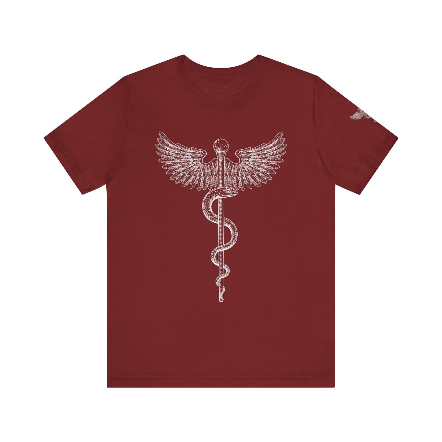 Caduceus Symbol Shirt, Minimalist Medical Tee for Doctors and Nurses, Healthcare Uniform Top, Med Student Gift Idea, RN Apparel