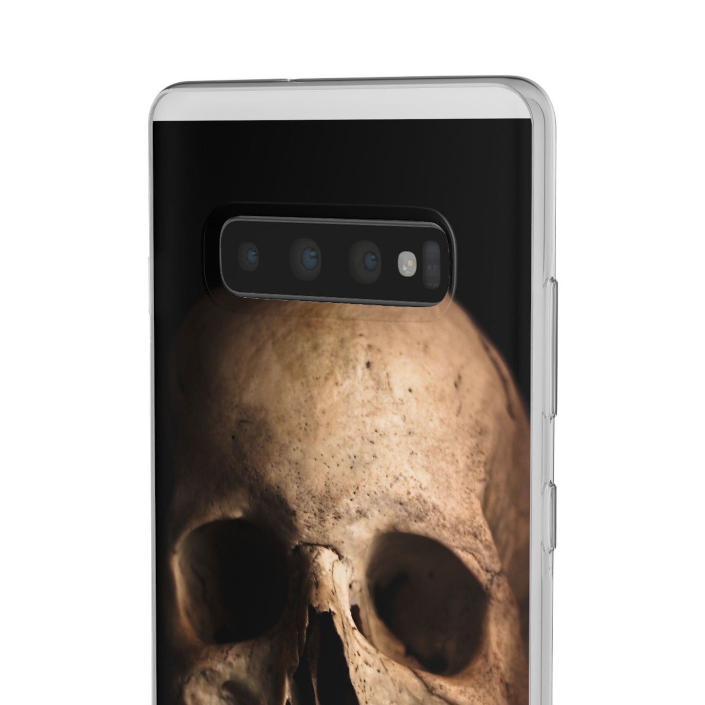 Silicone Phone Case - Realistic Human Skull Design