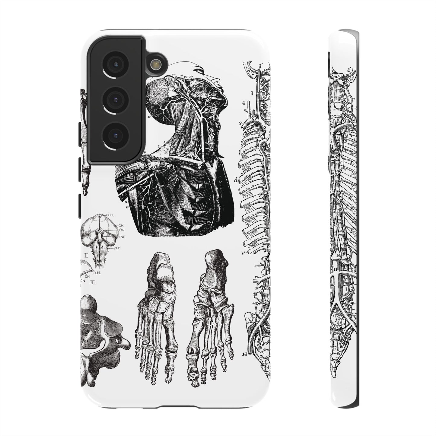 Vintage Anatomy Phone Case - Medical Illustration Design - Custom iPhone, Samsung & Pixel Cover - Science Gift - Doctor Aesthetic - Anatomy