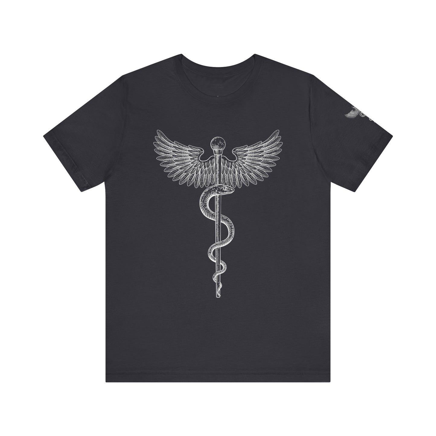 Caduceus Symbol Shirt, Minimalist Medical Tee for Doctors and Nurses, Healthcare Uniform Top, Med Student Gift Idea, RN Apparel
