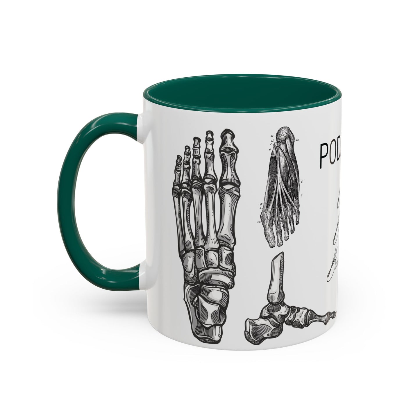 Taza Podología Pie Anatómico, Regalo Podólogo, Taza Anatomía Médica, Taza Doctor, Taza Estudiante Medicina, Personal Sanitario