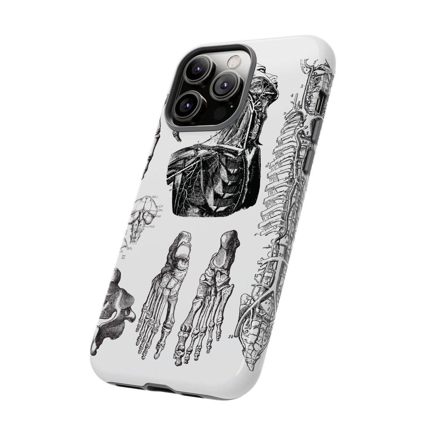 Vintage Anatomy Phone Case - Medical Illustration Design - Custom iPhone, Samsung & Pixel Cover - Science Gift - Doctor Aesthetic - Anatomy