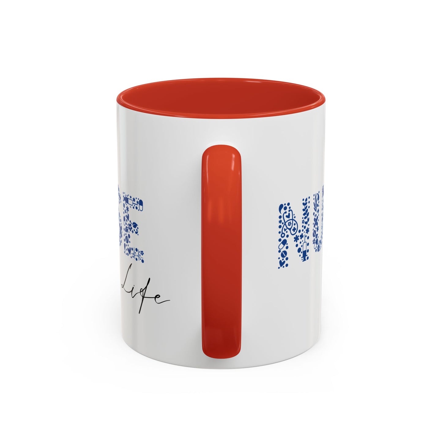 Nurse Life Blue Mug, Floral RN Coffee Cup, Cute Nurse Gift Idea, Medical Worker Mug, Nursing Student Mug, Nurse Appreciation Mug