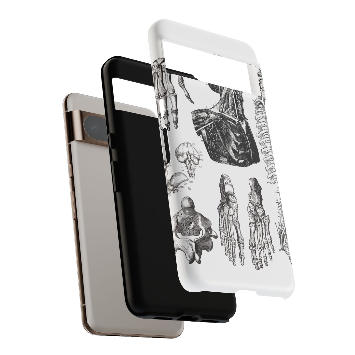 Vintage Anatomy Phone Case - Medical Illustration Design - Custom iPhone, Samsung & Pixel Cover - Science Gift - Doctor Aesthetic - Anatomy