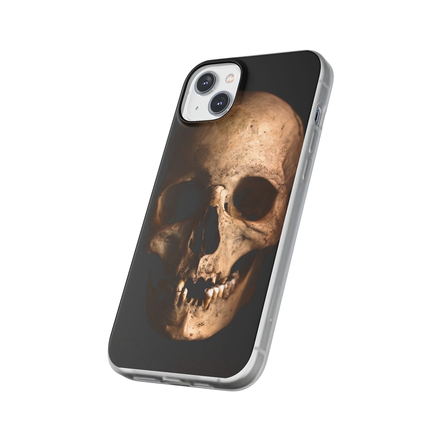 Silicone Phone Case - Realistic Human Skull Design