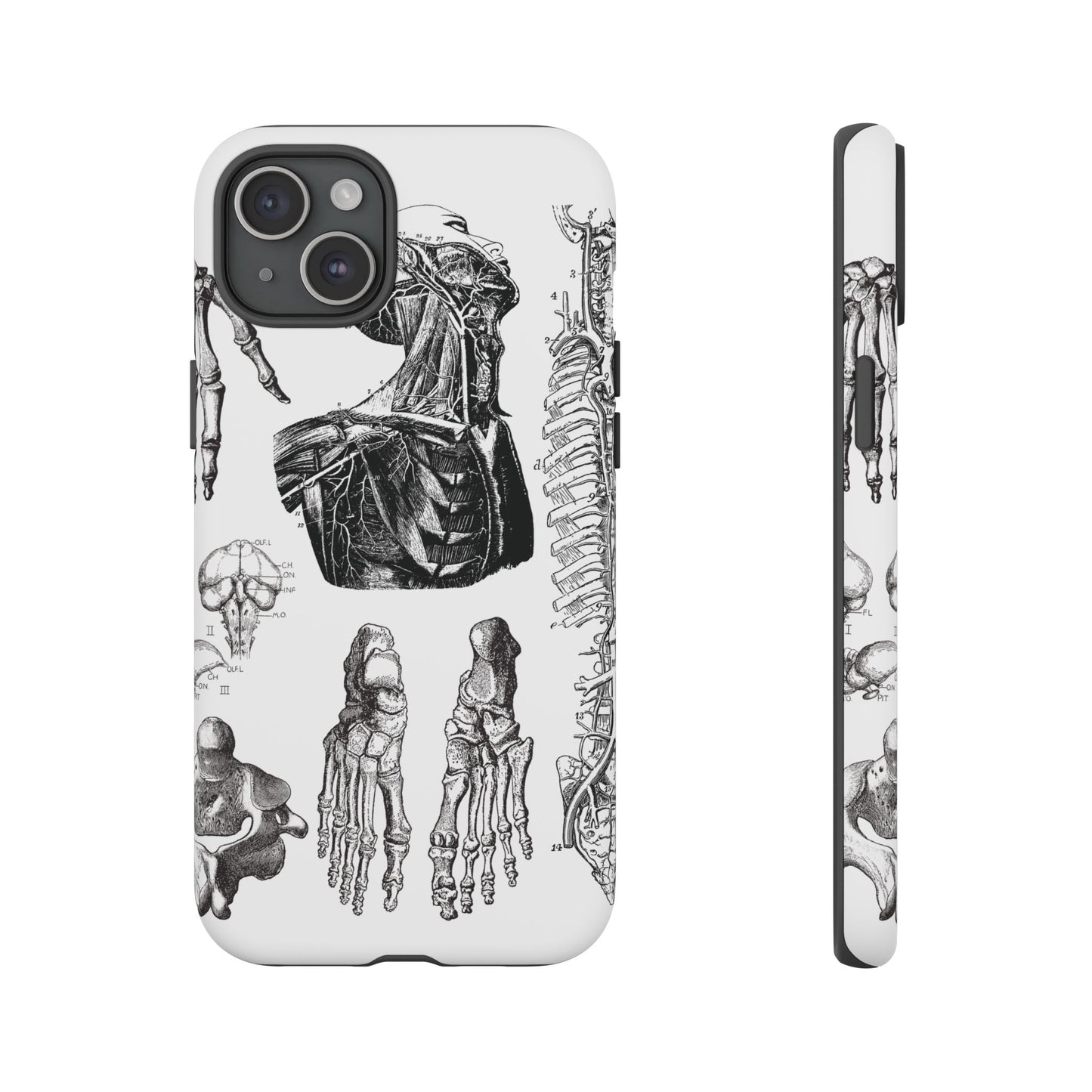 Vintage Anatomy Phone Case - Medical Illustration Design - Custom iPhone, Samsung & Pixel Cover - Science Gift - Doctor Aesthetic - Anatomy
