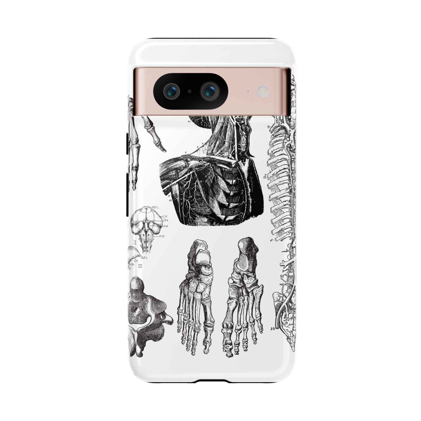 Vintage Anatomy Phone Case - Medical Illustration Design - Custom iPhone, Samsung & Pixel Cover - Science Gift - Doctor Aesthetic - Anatomy