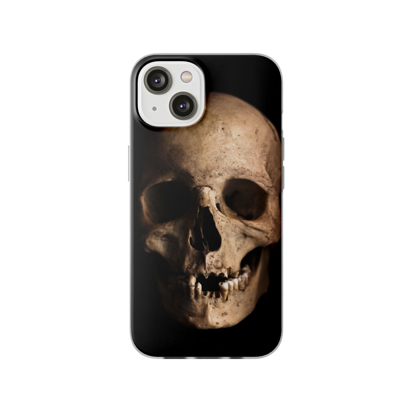 Silicone Phone Case - Realistic Human Skull Design
