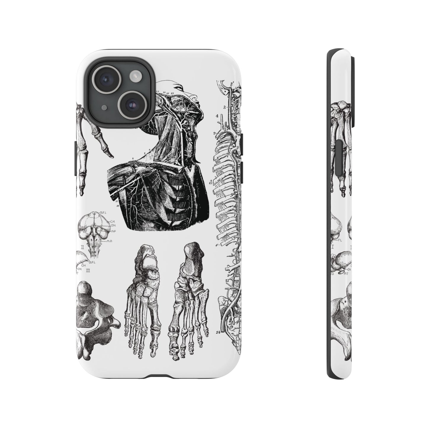 Vintage Anatomy Phone Case - Medical Illustration Design - Custom iPhone, Samsung & Pixel Cover - Science Gift - Doctor Aesthetic - Anatomy