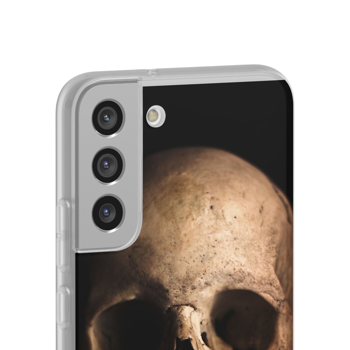 Silicone Phone Case - Realistic Human Skull Design