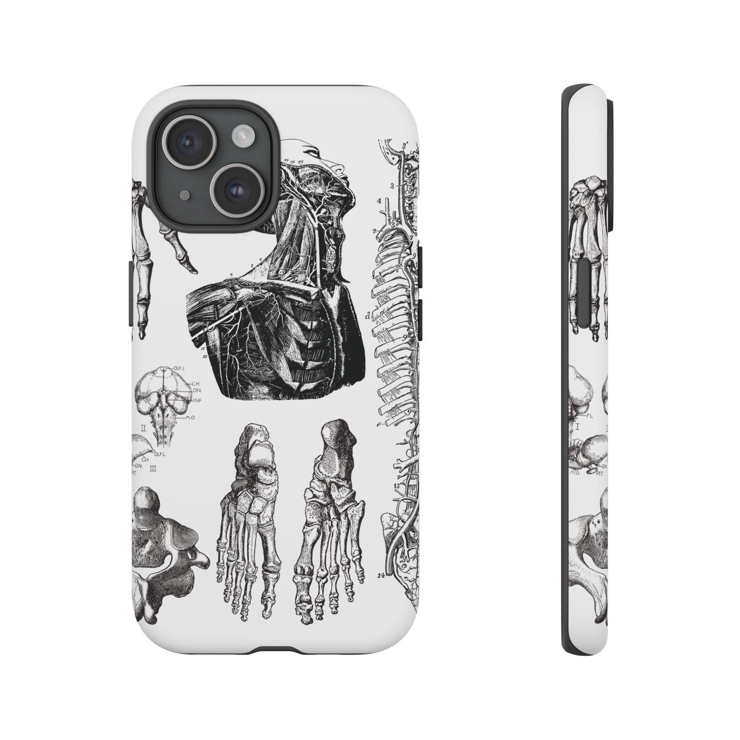 Vintage Anatomy Phone Case - Medical Illustration Design - Custom iPhone, Samsung & Pixel Cover - Science Gift - Doctor Aesthetic - Anatomy