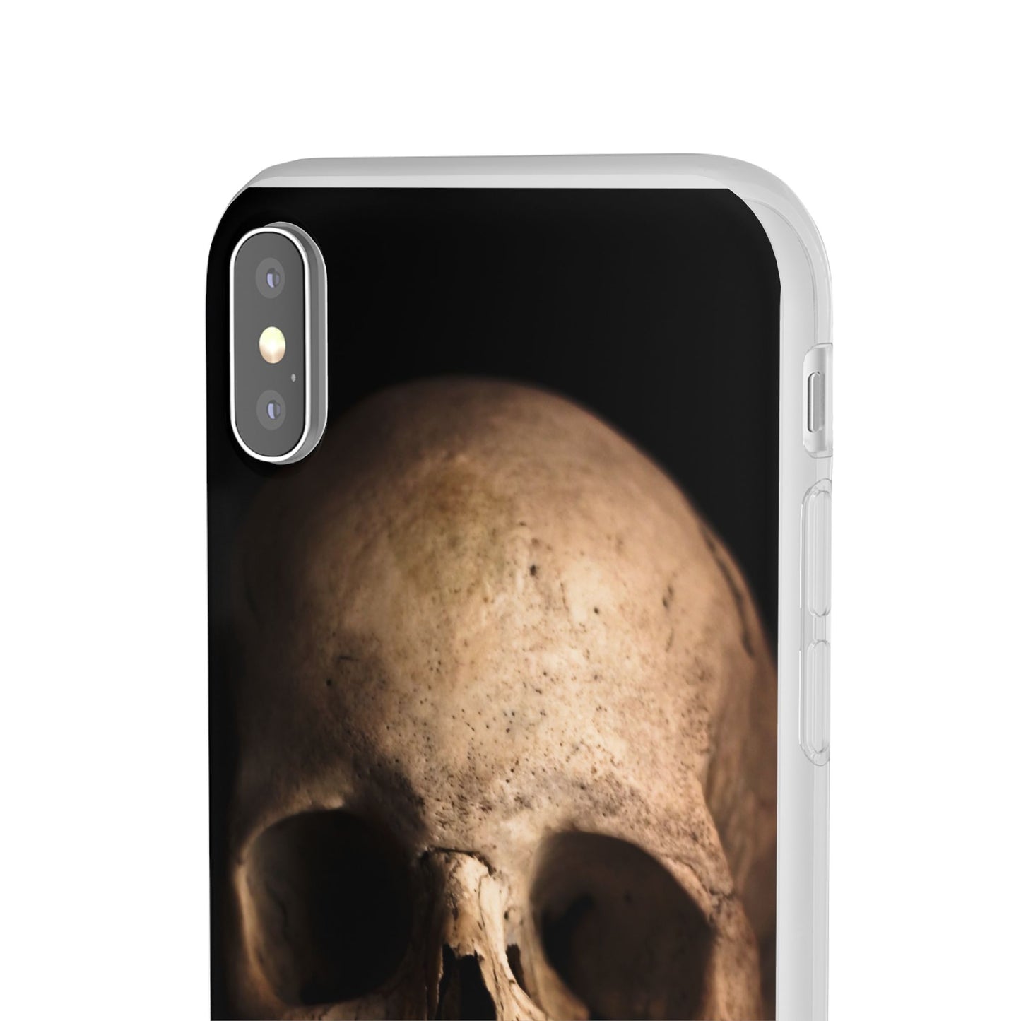 Silicone Phone Case - Realistic Human Skull Design